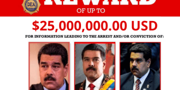 EE.UU. aumenta a 25 millones de dólares la recompensa por la captura de Nicolás Maduro