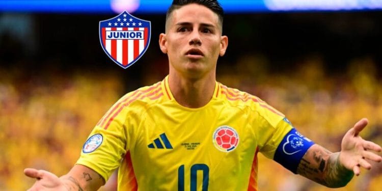 ¿James Rodríguez se aleja del Junior? Nueva información cambiaría el rumbo del colombiano