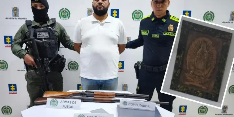 Una pintura de la Virgen puso fin a la persecución de ocho años contra un presunto narcotraficante que operaba entre Medellín y la región Caribe.