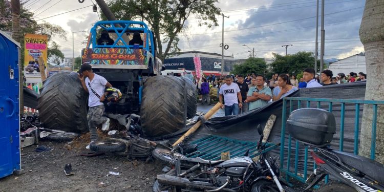 Identifican a la mujer que atropelló a varias personas en exhibición de Monster Truck en Popayán: surgen imágenes previas a la tragedia.