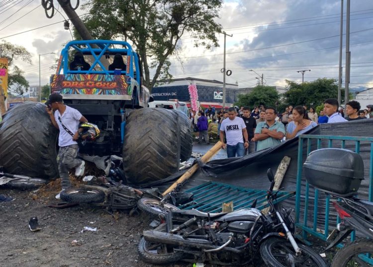 Identifican a la mujer que atropelló a varias personas en exhibición de Monster Truck en Popayán: surgen imágenes previas a la tragedia.