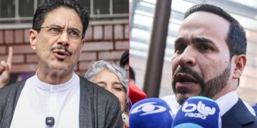 Abelardo y Cepeda cerraron campaña entre fuertes discursos y acusaciones mutuas